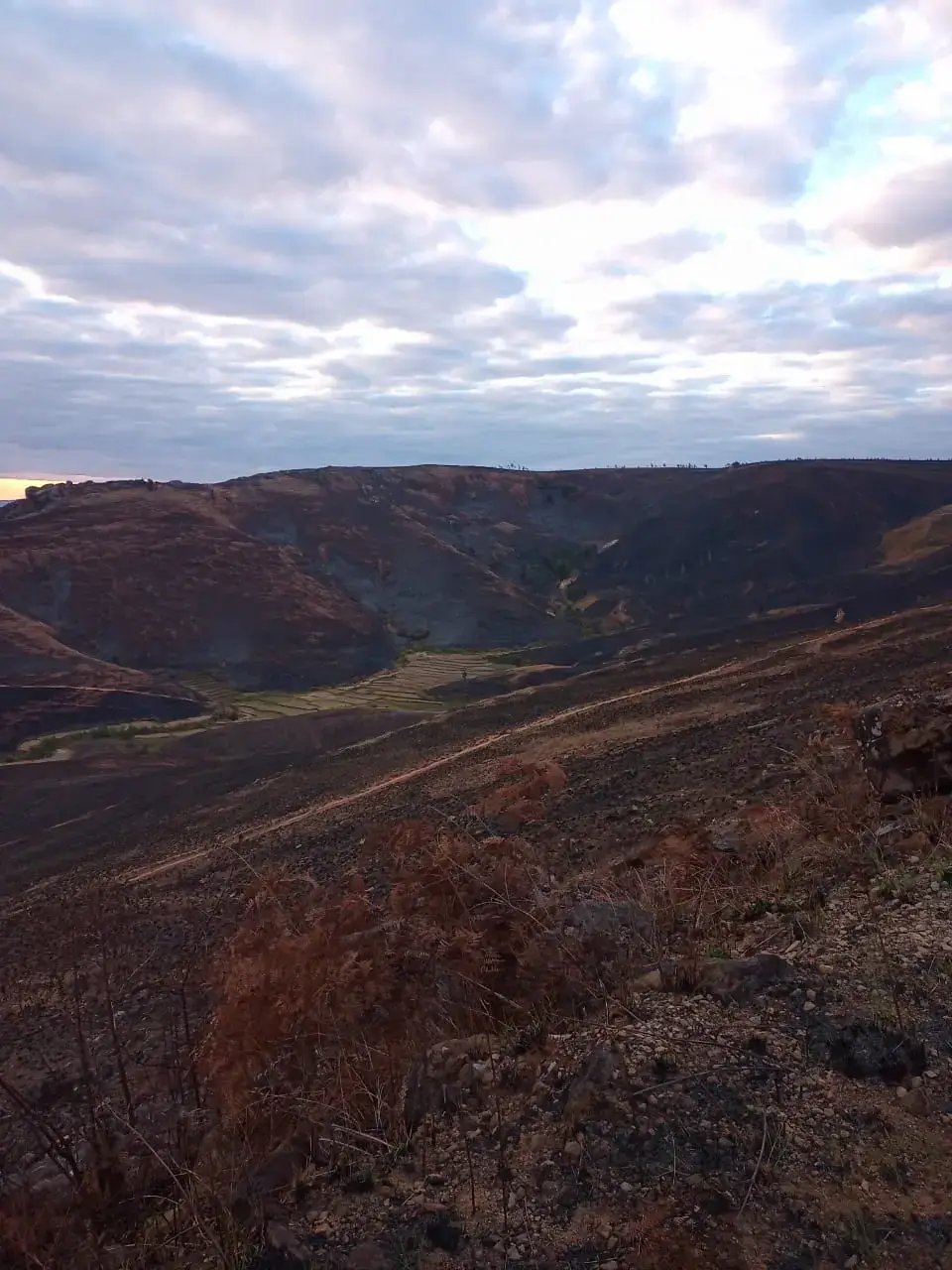 Parched, cracked earth under an open sky — drought and everyday climate pressure on the land
